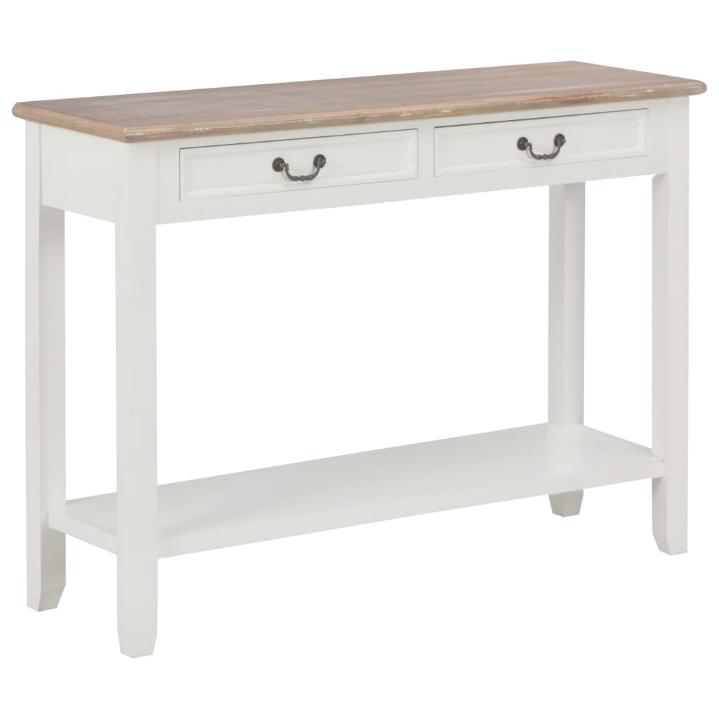 Wandtafel 110x35x80 cm hout wit is nu te koop bij PeponiXL, paradijselijk wonen!