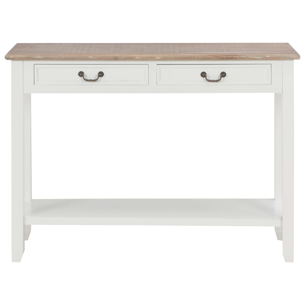 Wandtafel 110x35x80 cm hout wit is nu te koop bij PeponiXL, paradijselijk wonen!