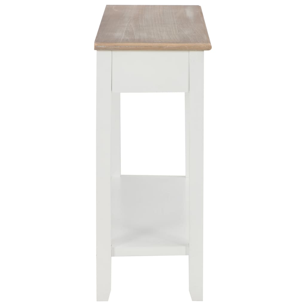 Wandtafel 110x35x80 cm hout wit is nu te koop bij PeponiXL, paradijselijk wonen!