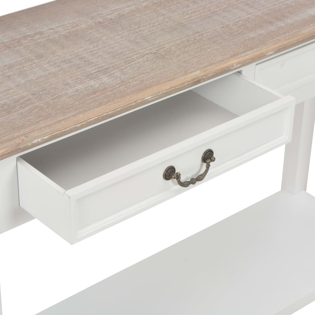 Wandtafel 110x35x80 cm hout wit is nu te koop bij PeponiXL, paradijselijk wonen!