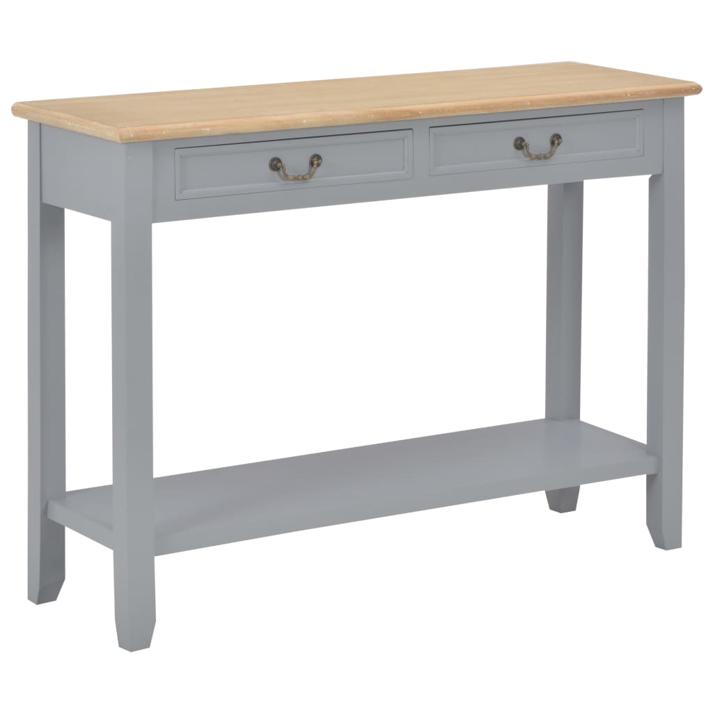 Wandtafel 110x35x80 cm hout grijs is nu te koop bij PeponiXL, paradijselijk wonen!