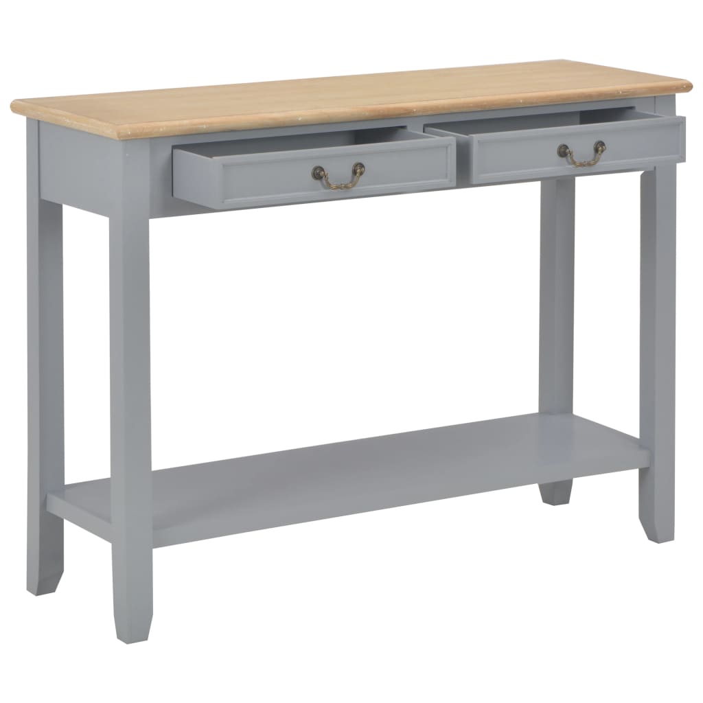 Wandtafel 110x35x80 cm hout grijs is nu te koop bij PeponiXL, paradijselijk wonen!