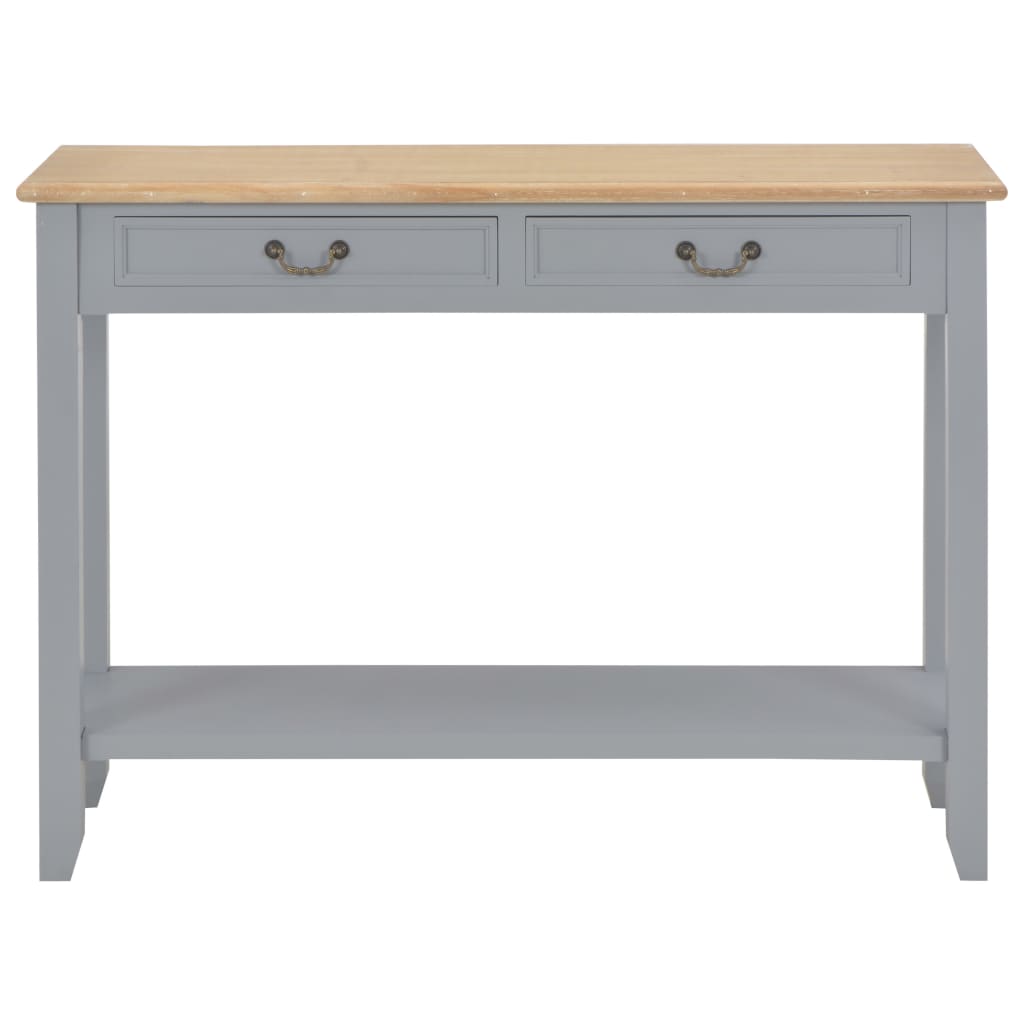 Wandtafel 110x35x80 cm hout grijs is nu te koop bij PeponiXL, paradijselijk wonen!