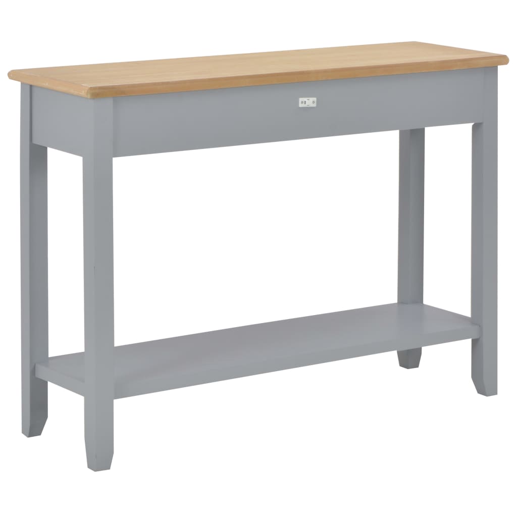 Wandtafel 110x35x80 cm hout grijs is nu te koop bij PeponiXL, paradijselijk wonen!