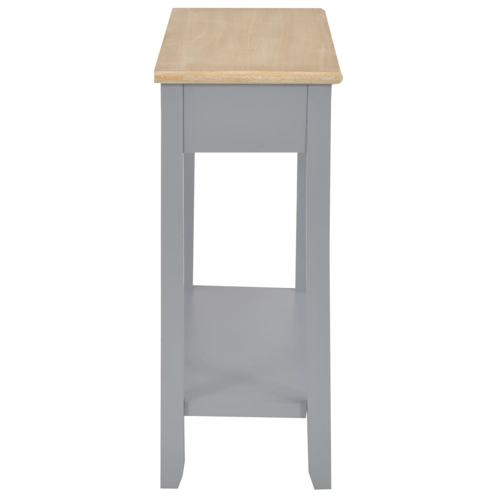 Wandtafel 110x35x80 cm hout grijs is nu te koop bij PeponiXL, paradijselijk wonen!