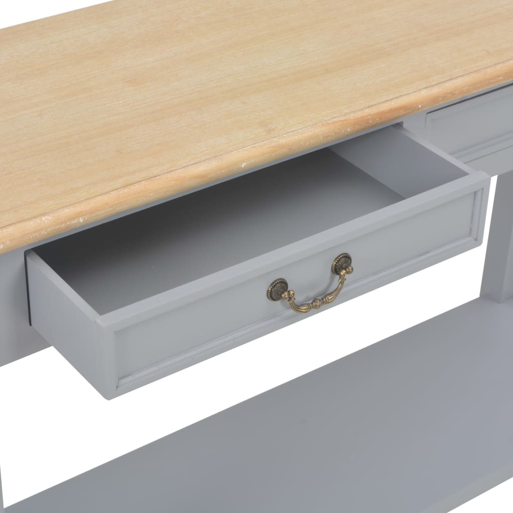 Wandtafel 110x35x80 cm hout grijs is nu te koop bij PeponiXL, paradijselijk wonen!
