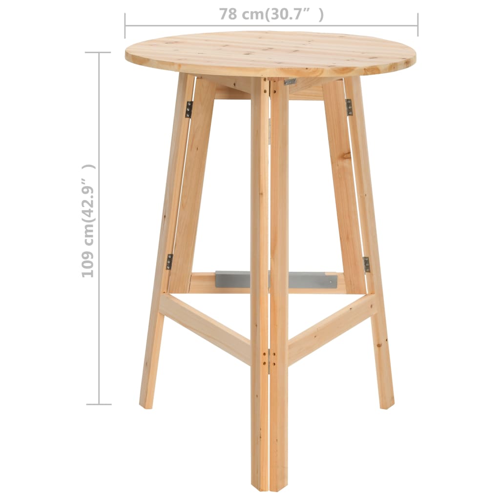 Bartafel inklapbaar 78 cm vurenhout is nu te koop bij PeponiXL, paradijselijk wonen!