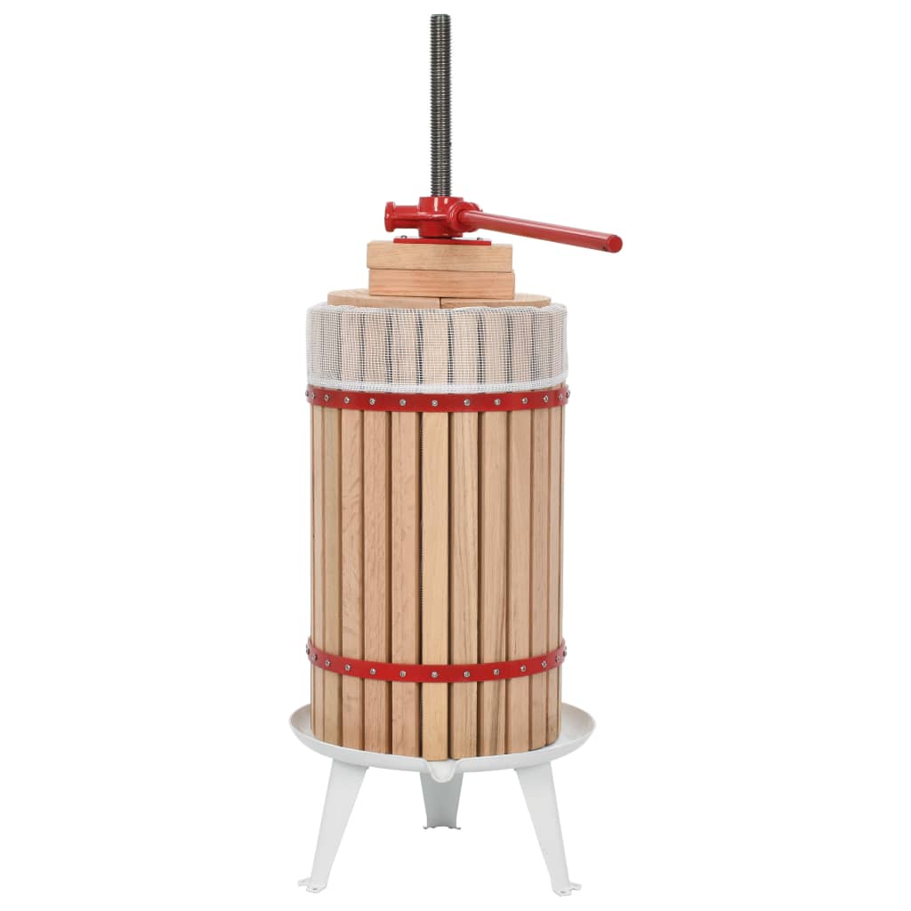 Fruit- en wijnpers met stoffen zak 30 L eikenhout is nu te koop bij PeponiXL, paradijselijk wonen!