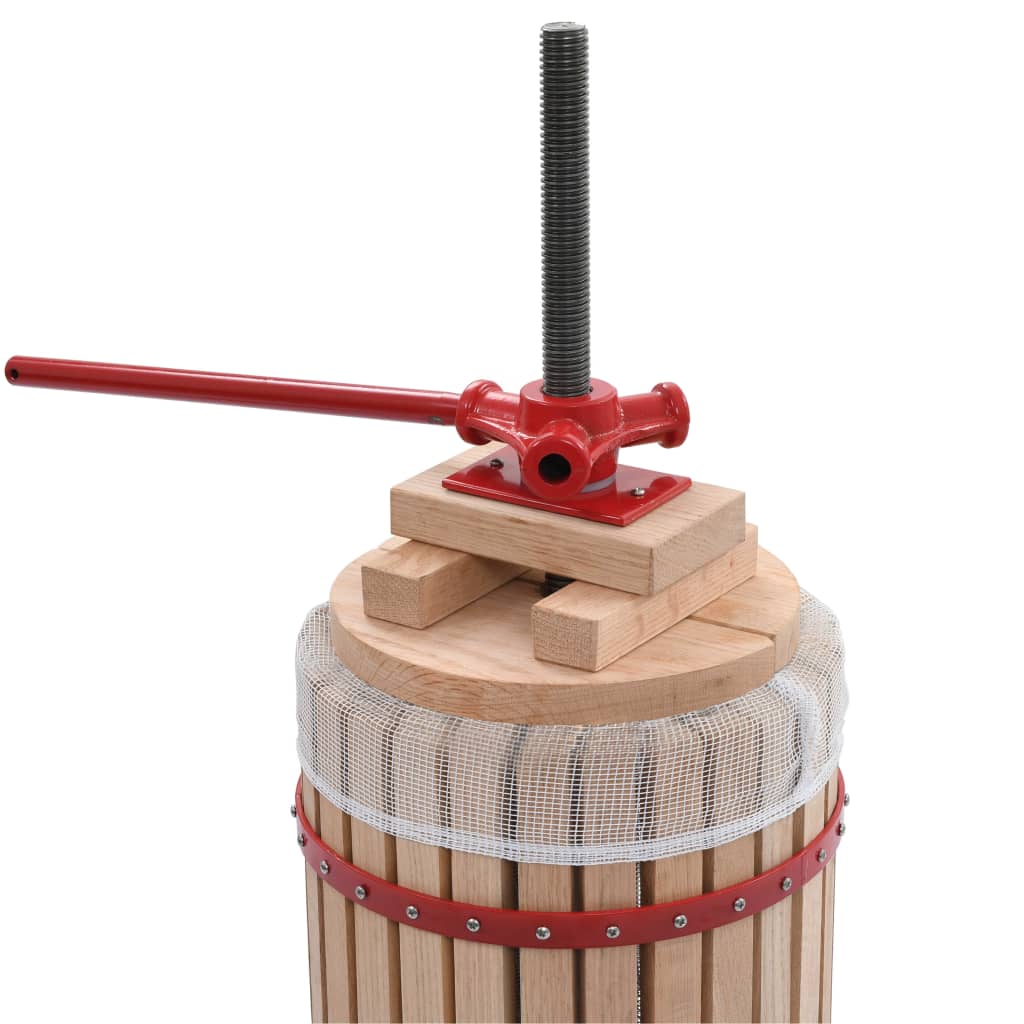 Fruit- en wijnpers met stoffen zak 30 L eikenhout is nu te koop bij PeponiXL, paradijselijk wonen!