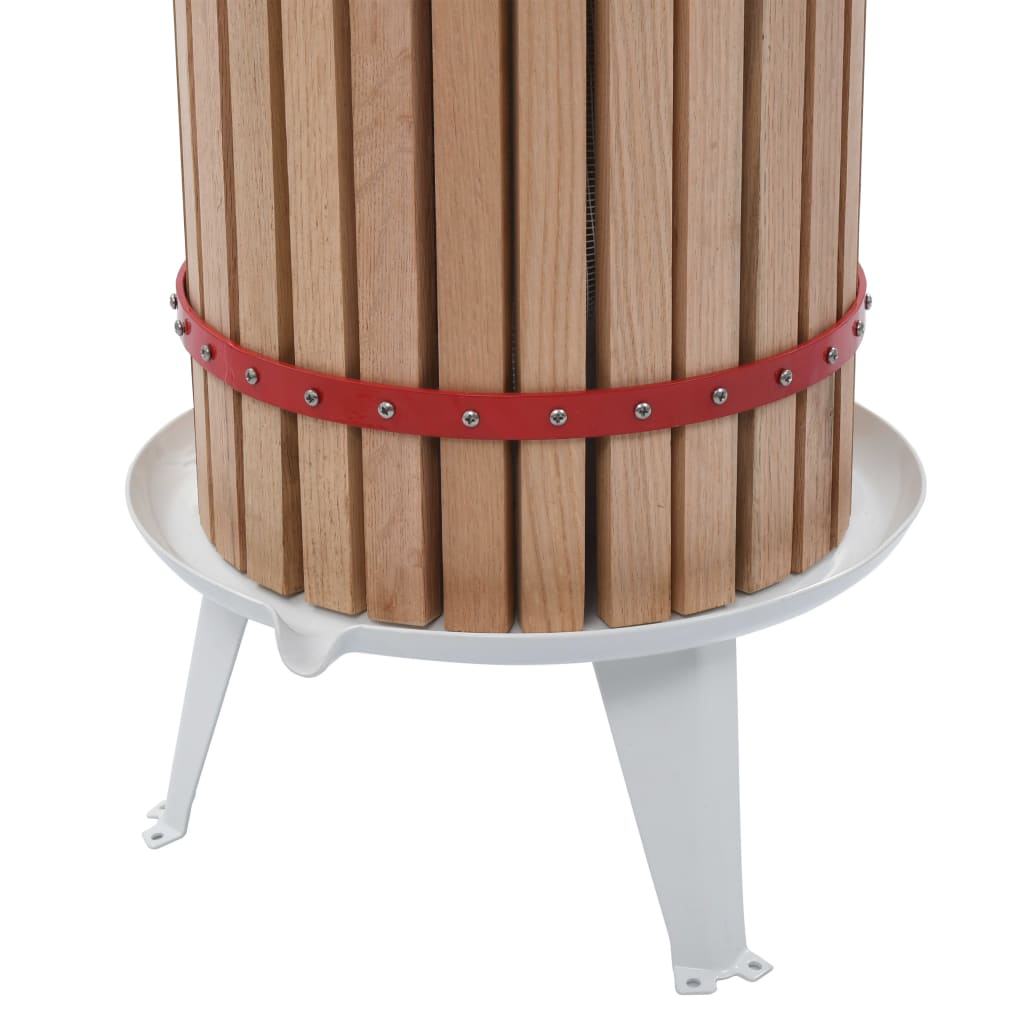 Fruit- en wijnpers met stoffen zak 30 L eikenhout is nu te koop bij PeponiXL, paradijselijk wonen!