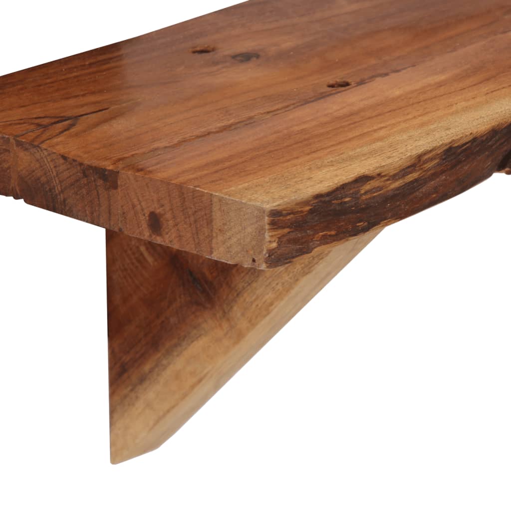 Wandschappen 2 st 90x20x18 cm massief acaciahout is nu te koop bij PeponiXL, paradijselijk wonen!