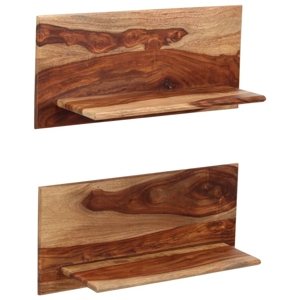 Wandschappen 2 st 58x26x20 cm massief acaciahout is nu te koop bij PeponiXL, paradijselijk wonen!