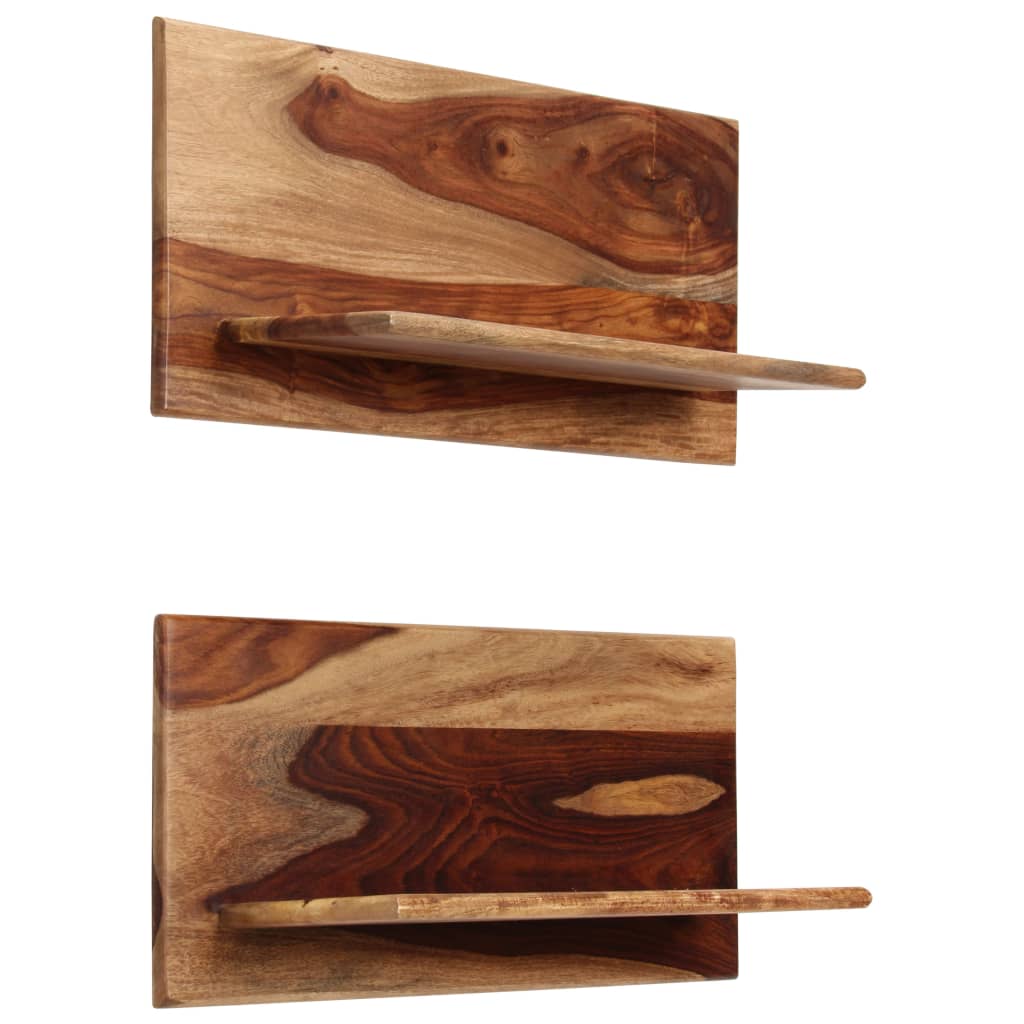 Wandschappen 2 st 58x26x20 cm massief acaciahout is nu te koop bij PeponiXL, paradijselijk wonen!