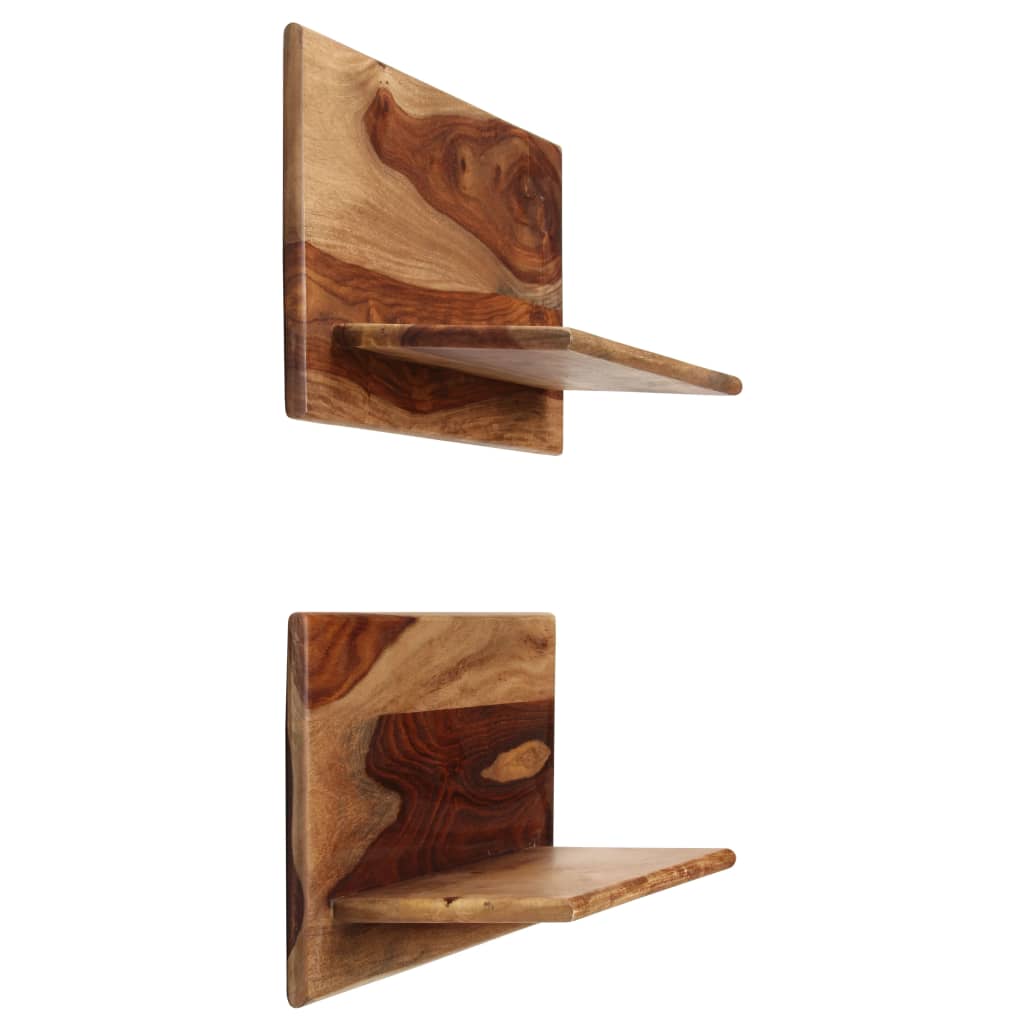Wandschappen 2 st 58x26x20 cm massief acaciahout is nu te koop bij PeponiXL, paradijselijk wonen!