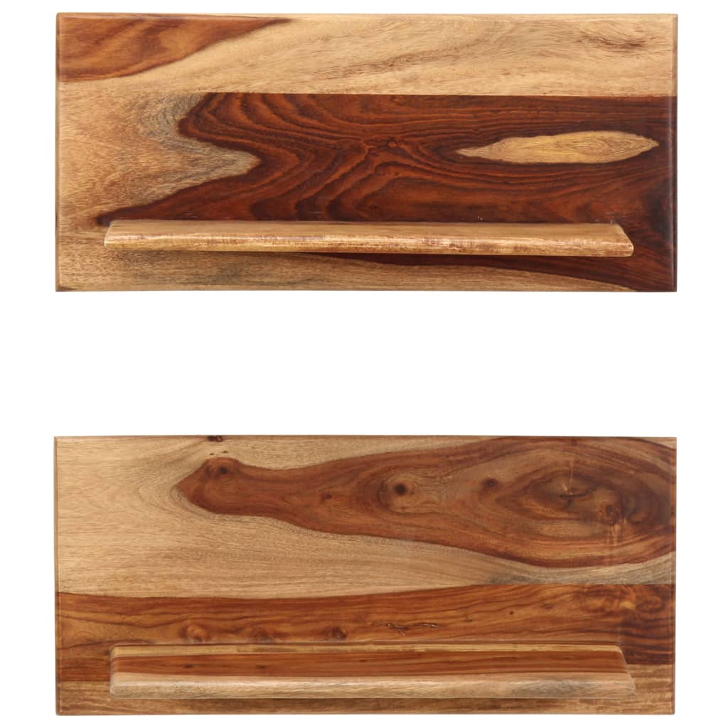 Wandschappen 2 st 58x26x20 cm massief acaciahout is nu te koop bij PeponiXL, paradijselijk wonen!