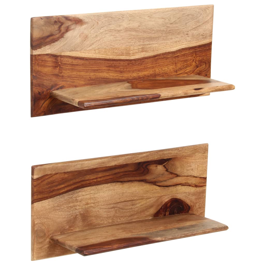 Wandschappen 2 st 58x26x20 cm massief acaciahout is nu te koop bij PeponiXL, paradijselijk wonen!