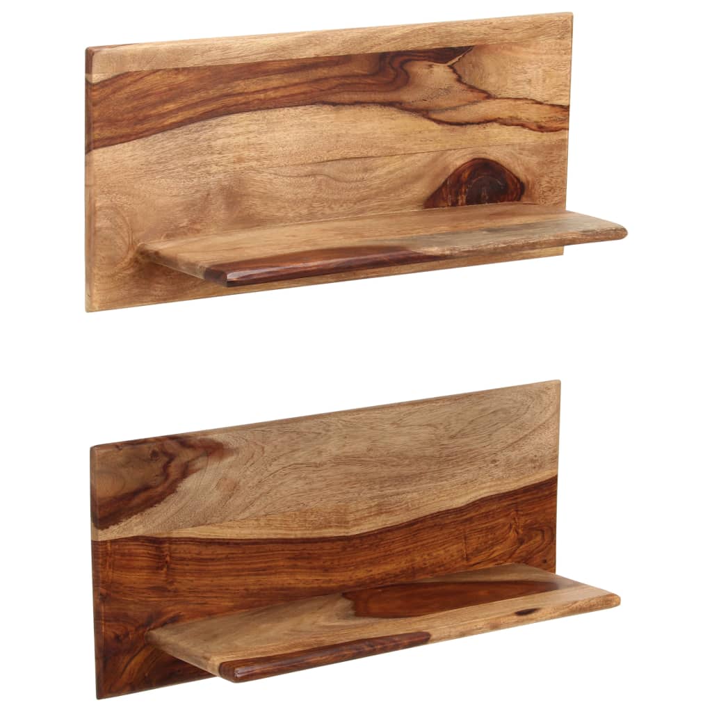 Wandschappen 2 st 58x26x20 cm massief acaciahout is nu te koop bij PeponiXL, paradijselijk wonen!