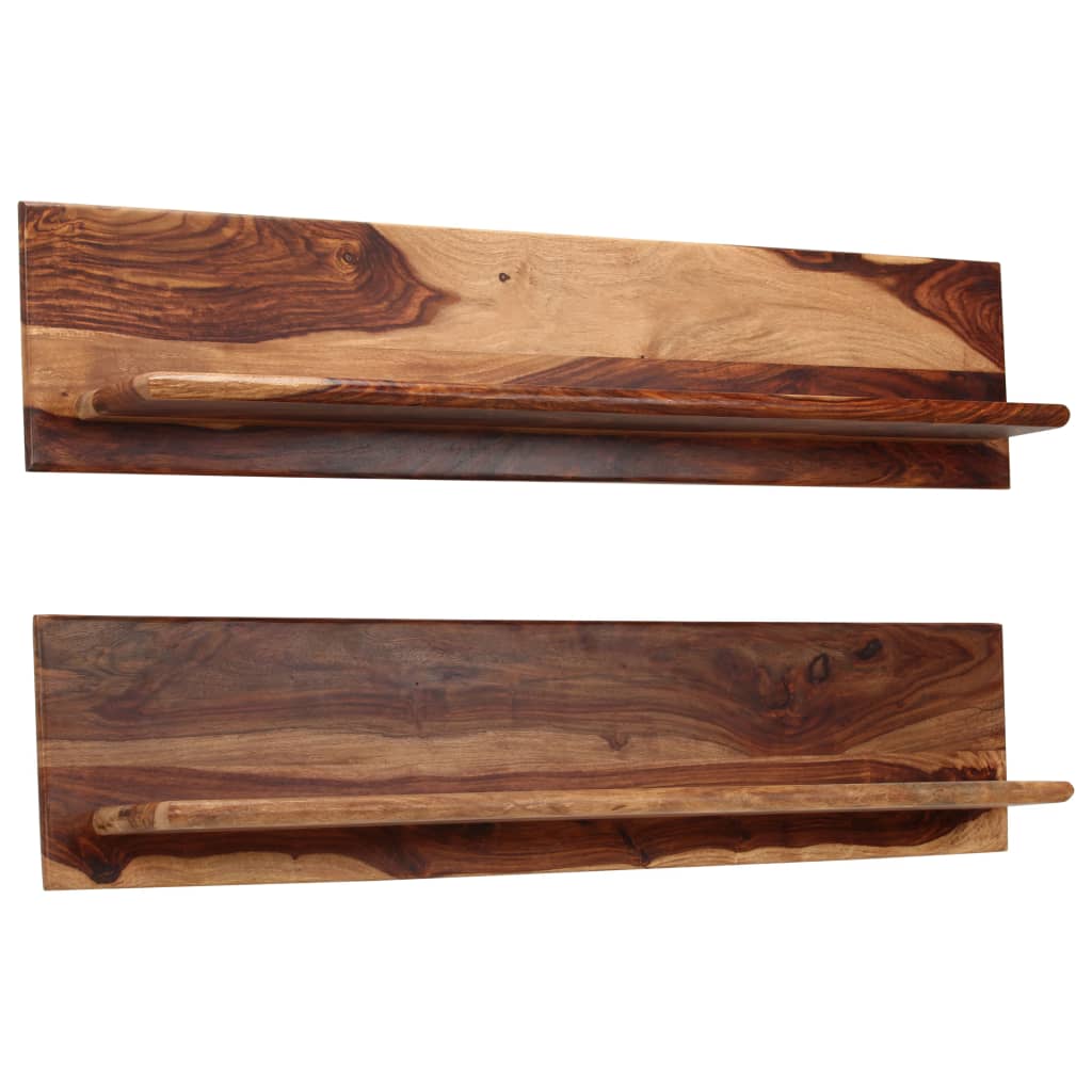 Wandschappen 2 st 118x26x20 cm massief acaciahout is nu te koop bij PeponiXL, paradijselijk wonen!