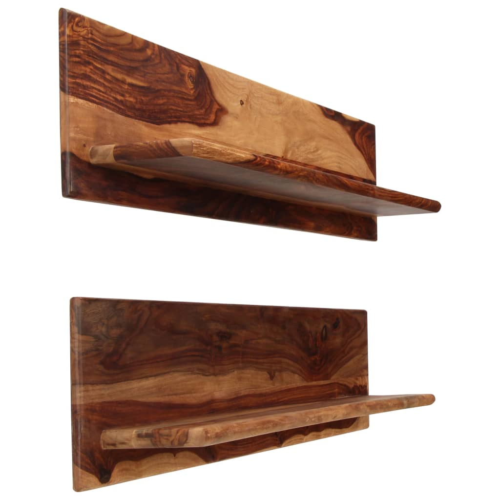 Wandschappen 2 st 118x26x20 cm massief acaciahout is nu te koop bij PeponiXL, paradijselijk wonen!