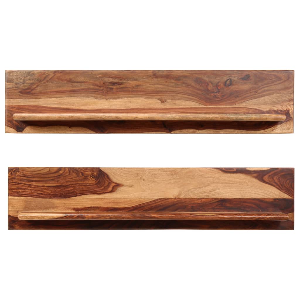 Wandschappen 2 st 118x26x20 cm massief acaciahout is nu te koop bij PeponiXL, paradijselijk wonen!