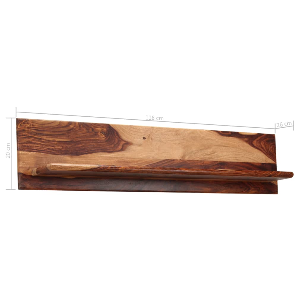 Wandschappen 2 st 118x26x20 cm massief acaciahout is nu te koop bij PeponiXL, paradijselijk wonen!