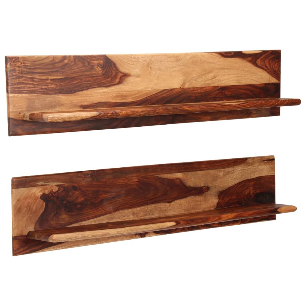 Wandschappen 2 st 118x26x20 cm massief acaciahout is nu te koop bij PeponiXL, paradijselijk wonen!