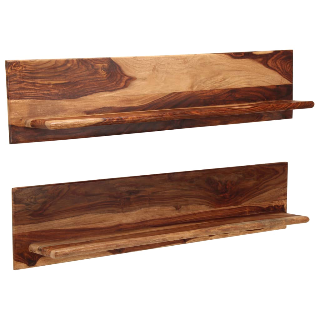 Wandschappen 2 st 118x26x20 cm massief acaciahout is nu te koop bij PeponiXL, paradijselijk wonen!