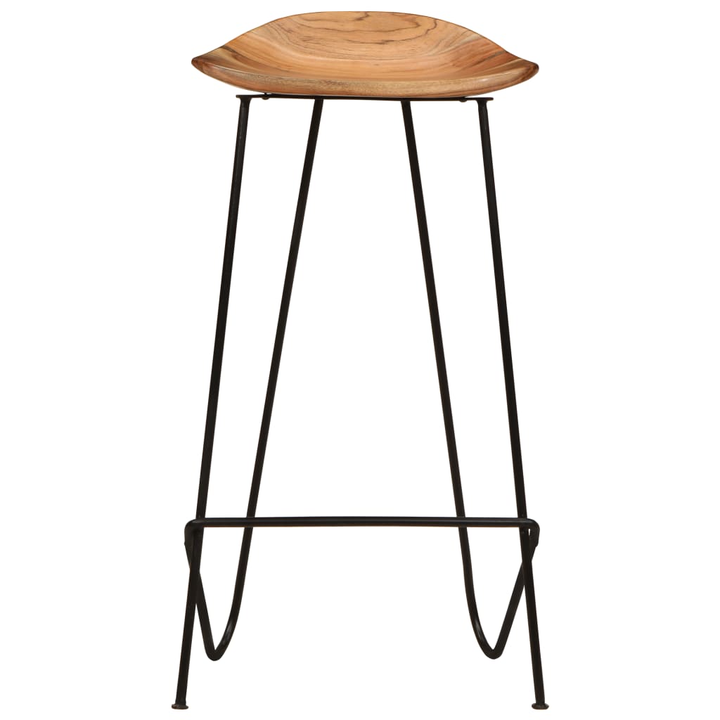 Barkrukken 2 st massief acaciahout is nu te koop bij PeponiXL, paradijselijk wonen!