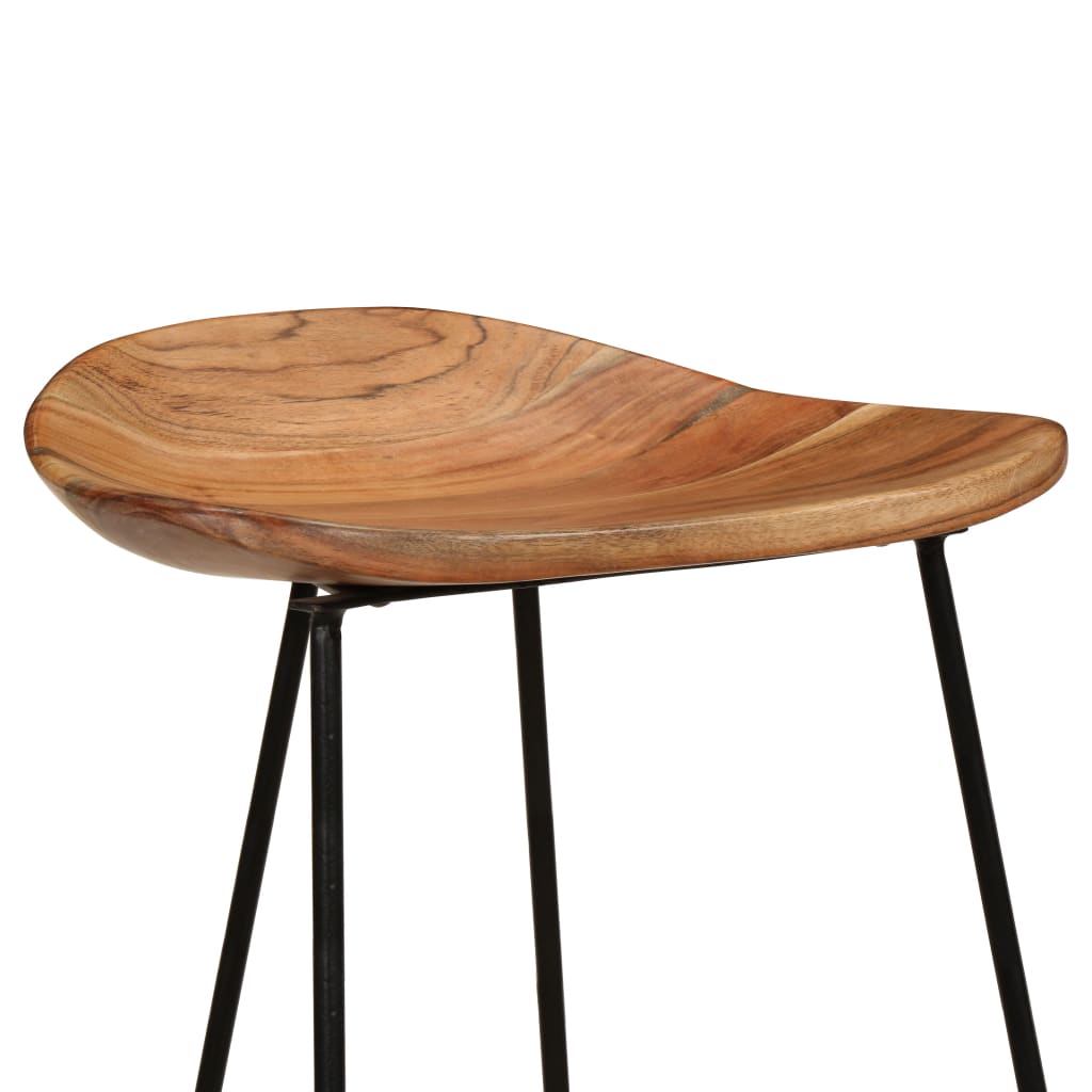 Barkrukken 2 st massief acaciahout is nu te koop bij PeponiXL, paradijselijk wonen!
