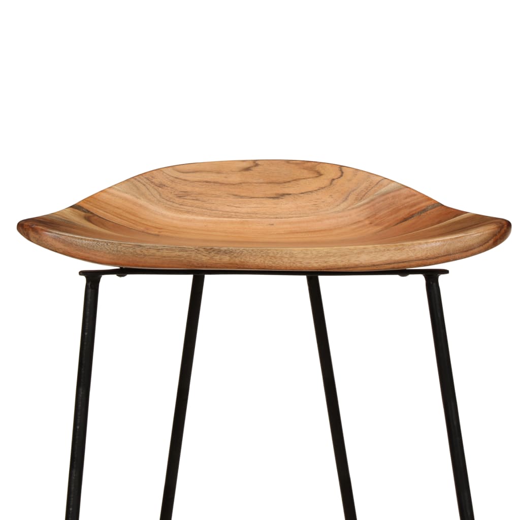 Barkrukken 2 st massief acaciahout is nu te koop bij PeponiXL, paradijselijk wonen!