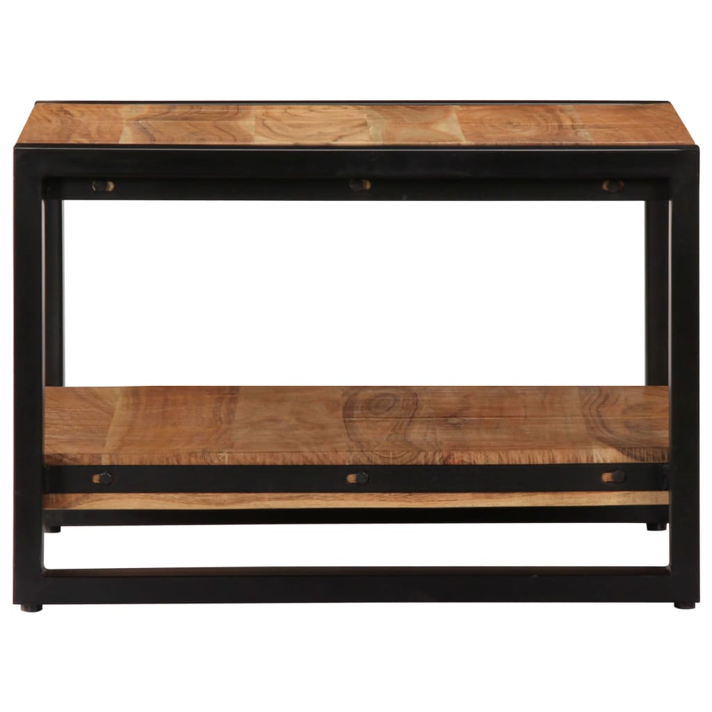 Salontafel 60x60x40 cm massief acaciahout is nu te koop bij PeponiXL, paradijselijk wonen!