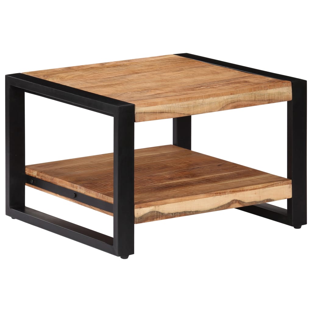Salontafel 60x60x40 cm massief acaciahout is nu te koop bij PeponiXL, paradijselijk wonen!