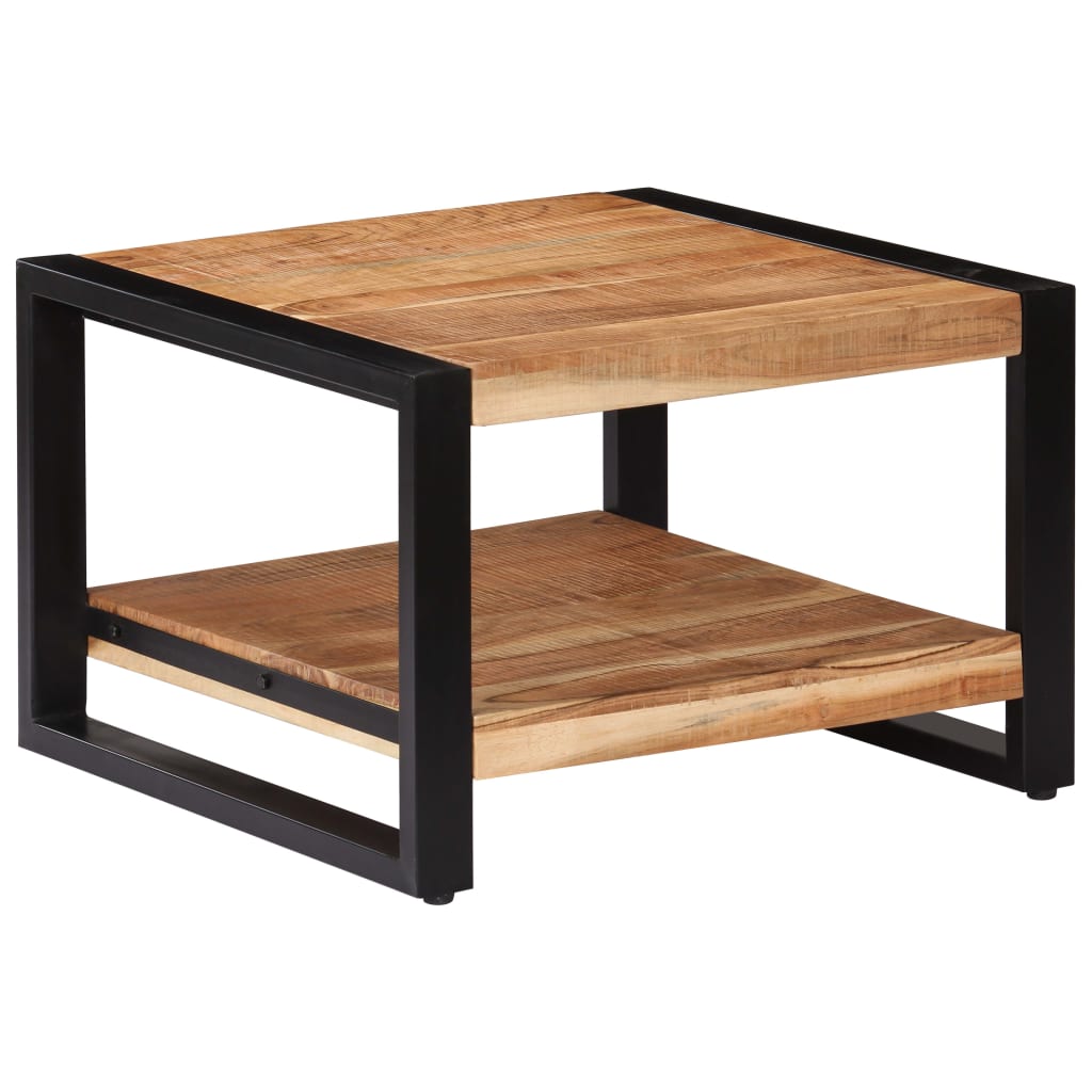 Salontafel 60x60x40 cm massief acaciahout is nu te koop bij PeponiXL, paradijselijk wonen!