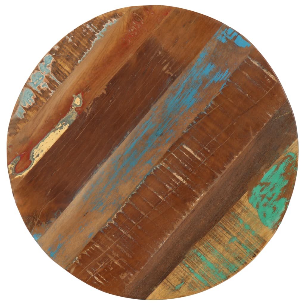 Bijzettafel 45x(45-62) cm massief sloophout en gietijzer is nu te koop bij PeponiXL, paradijselijk wonen!