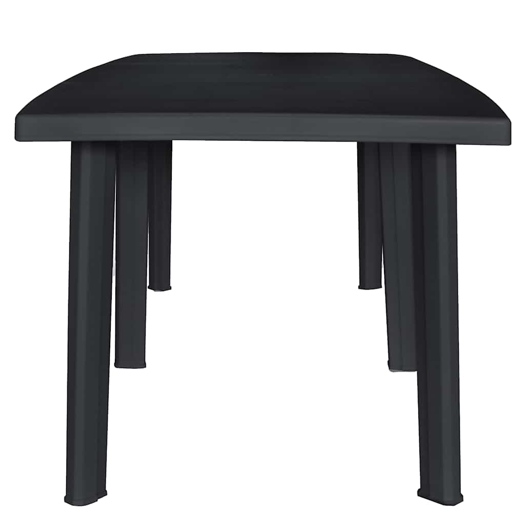 Tuintafel 216x90x72 cm kunststof antraciet is nu te koop bij PeponiXL, paradijselijk wonen!