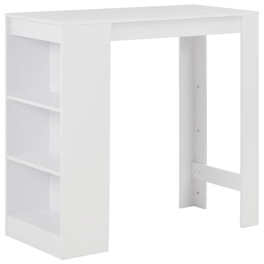 Bartafel met schap 110x50x103 cm wit is nu te koop bij PeponiXL, paradijselijk wonen!