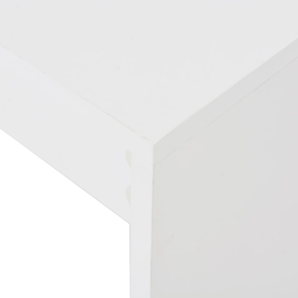 Bartafel met schap 110x50x103 cm wit is nu te koop bij PeponiXL, paradijselijk wonen!