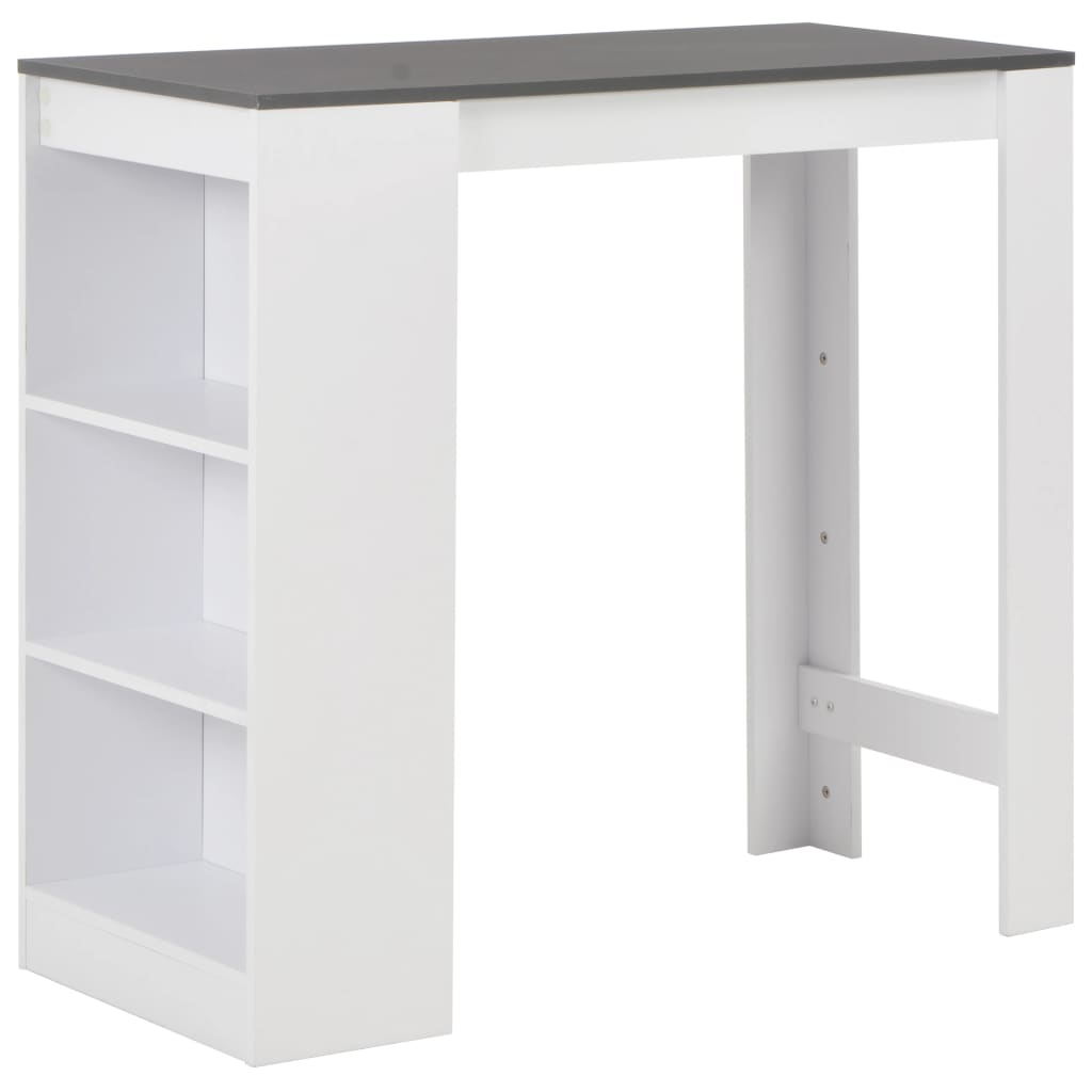 Bartafel met schap 110x50x103 cm wit is nu te koop bij PeponiXL, paradijselijk wonen!