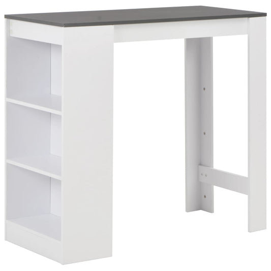 Bartafel met schap 110x50x103 cm wit is nu te koop bij PeponiXL, paradijselijk wonen!