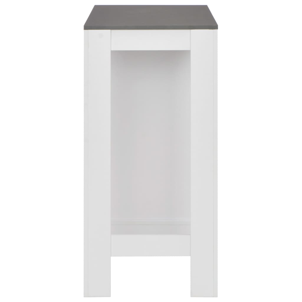 Bartafel met schap 110x50x103 cm wit is nu te koop bij PeponiXL, paradijselijk wonen!