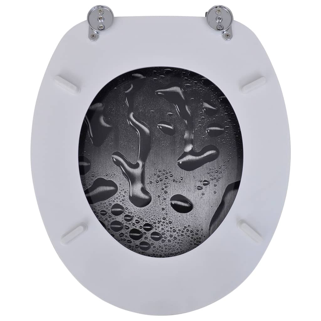 Toiletbrillen met deksels 2 st water MDF is nu te koop bij PeponiXL, paradijselijk wonen!