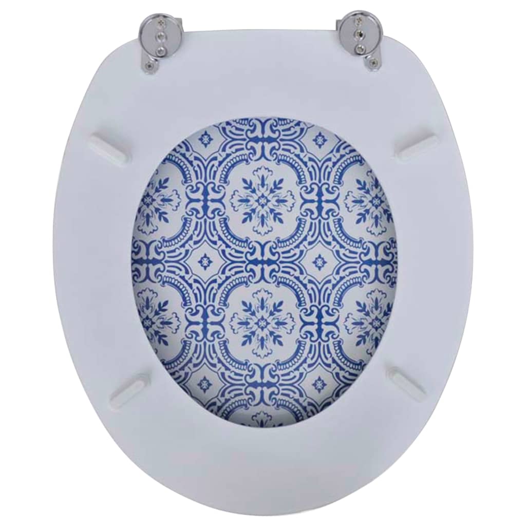Toiletbrillen met deksels 2 st porselein MDF is nu te koop bij PeponiXL, paradijselijk wonen!