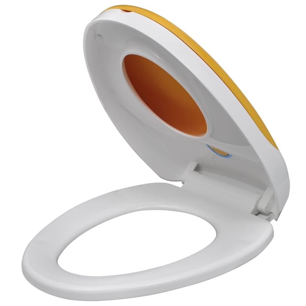Toiletbrillen met soft-close deksels 2 st kunststof wit en geel is nu te koop bij PeponiXL, paradijselijk wonen!