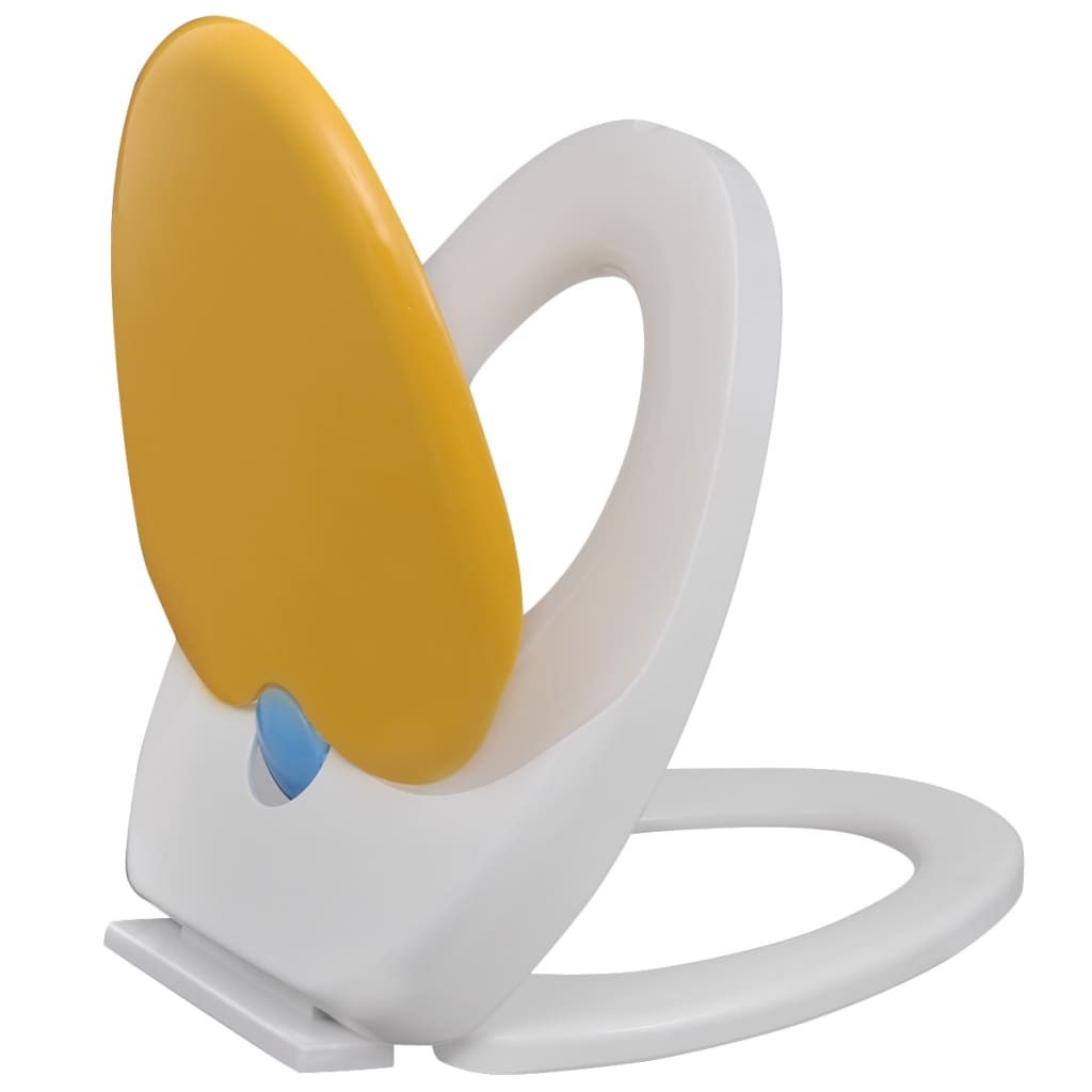 Toiletbrillen met soft-close deksels 2 st kunststof wit en geel is nu te koop bij PeponiXL, paradijselijk wonen!