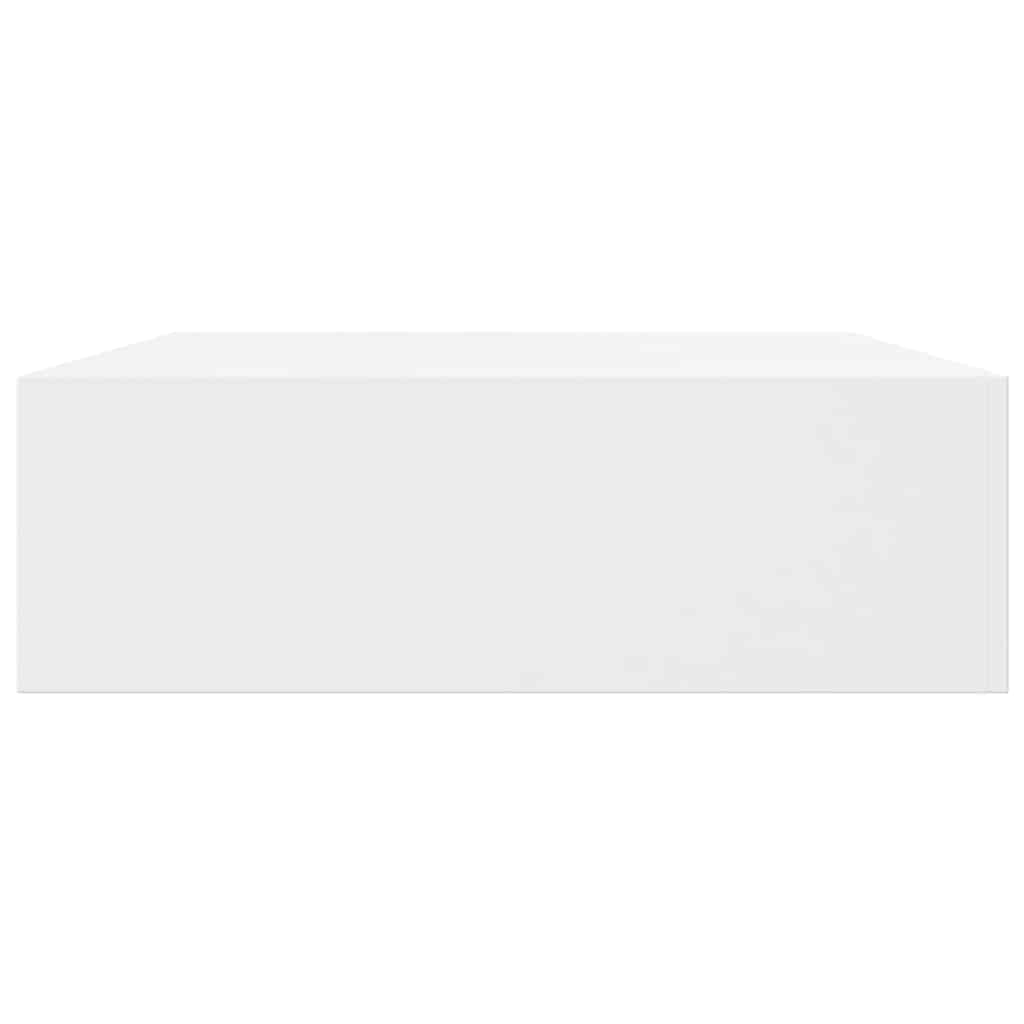Wandplanken zwevend met lades 2 st 48 cm wit is nu te koop bij PeponiXL, paradijselijk wonen!
