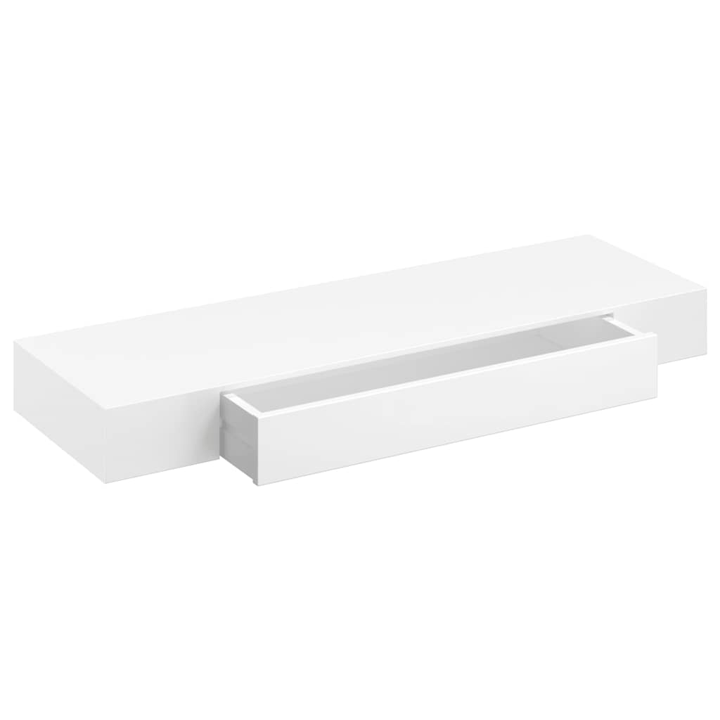 Wandplanken zwevend met lades 2 st 80 cm wit is nu te koop bij PeponiXL, paradijselijk wonen!
