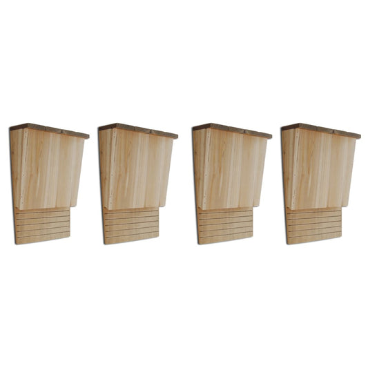 Vleermuizenkasten 4 st 22x12x34 cm hout is nu te koop bij PeponiXL, paradijselijk wonen!