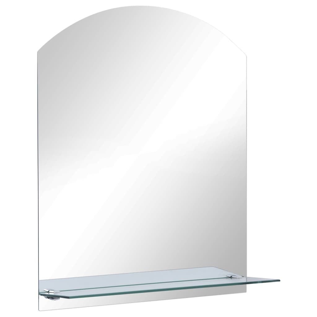 Wandspiegel met schap 30x50 cm gehard glas is nu te koop bij PeponiXL, paradijselijk wonen!