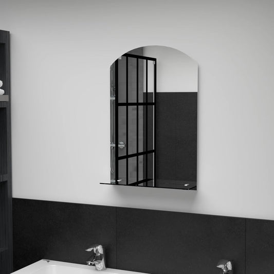 Wandspiegel met schap 40x60 cm gehard glas is nu te koop bij PeponiXL, paradijselijk wonen!