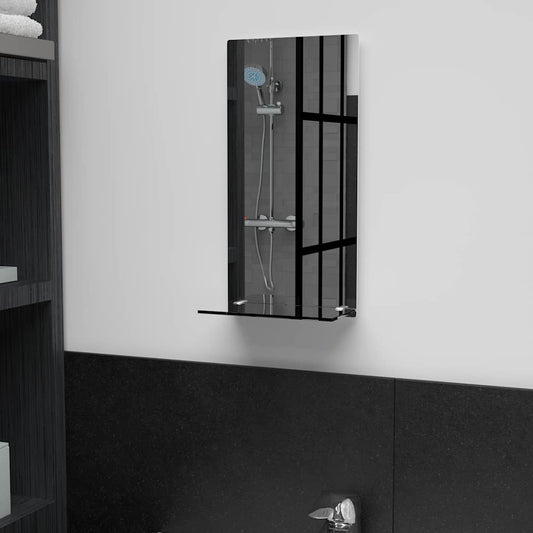 Wandspiegel met schap 20x40 cm gehard glas is nu te koop bij PeponiXL, paradijselijk wonen!